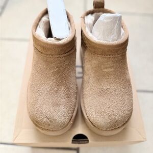 UGG Mini Platform Suede Ankle Boots